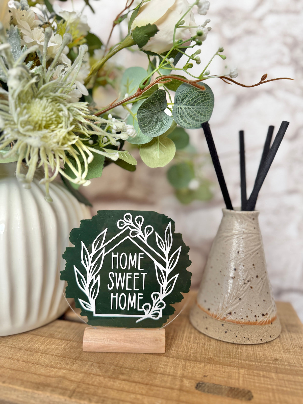 Home sweet home acrylic plaque