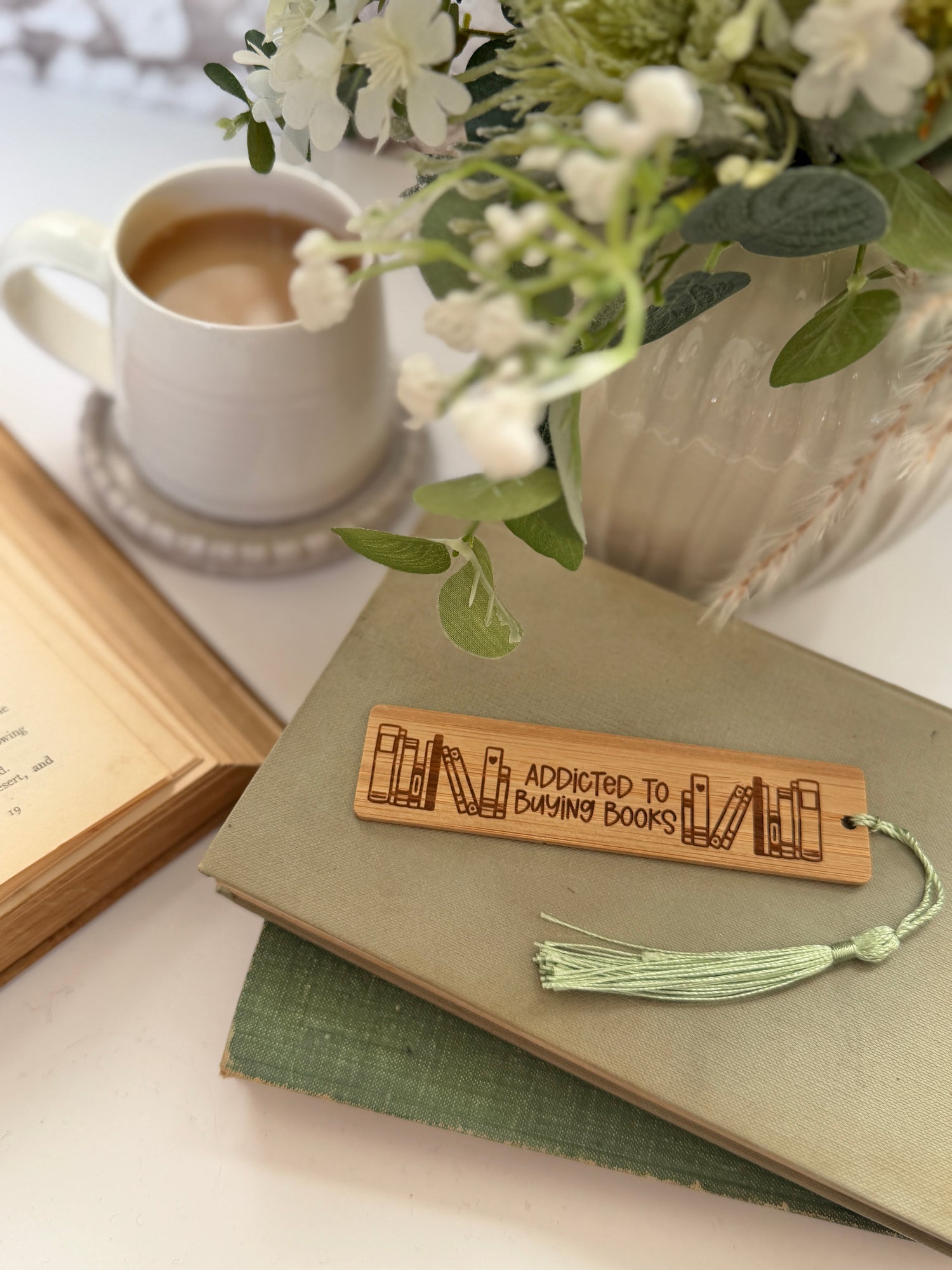 Wooden engraved bookmarks