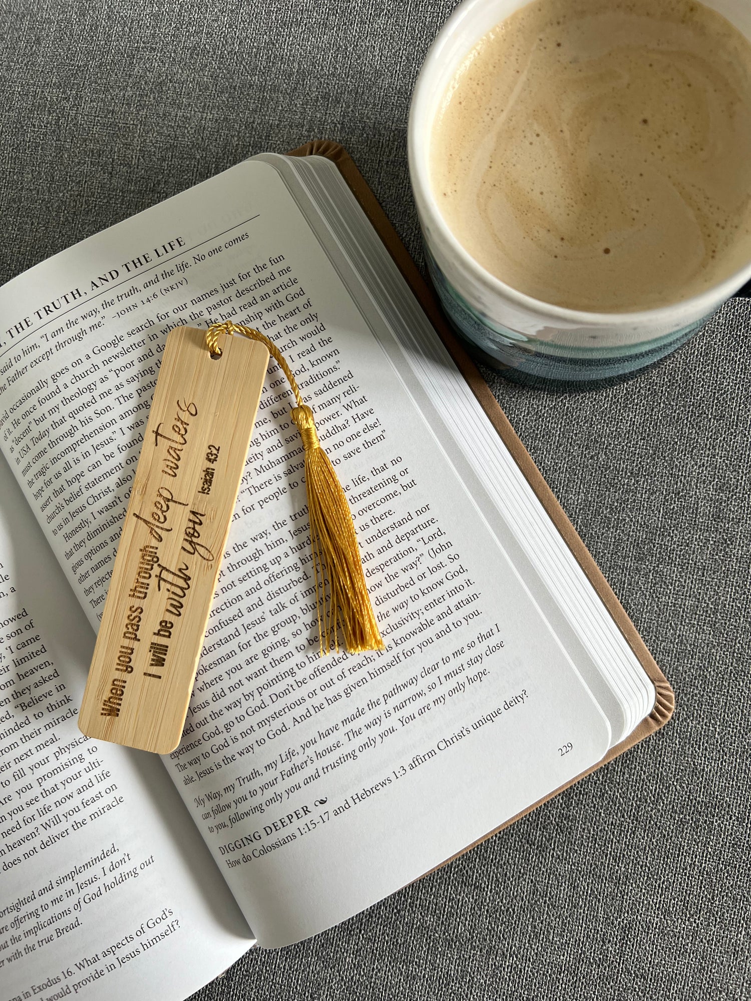 Wooden engraved bookmarks