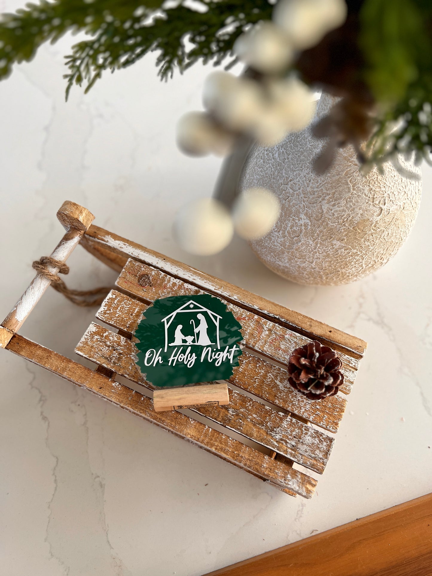 Oh Holy Night acrylic plaque