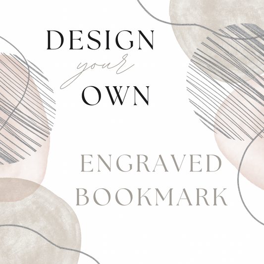 Design your own wooden engraved bookmark - personalised