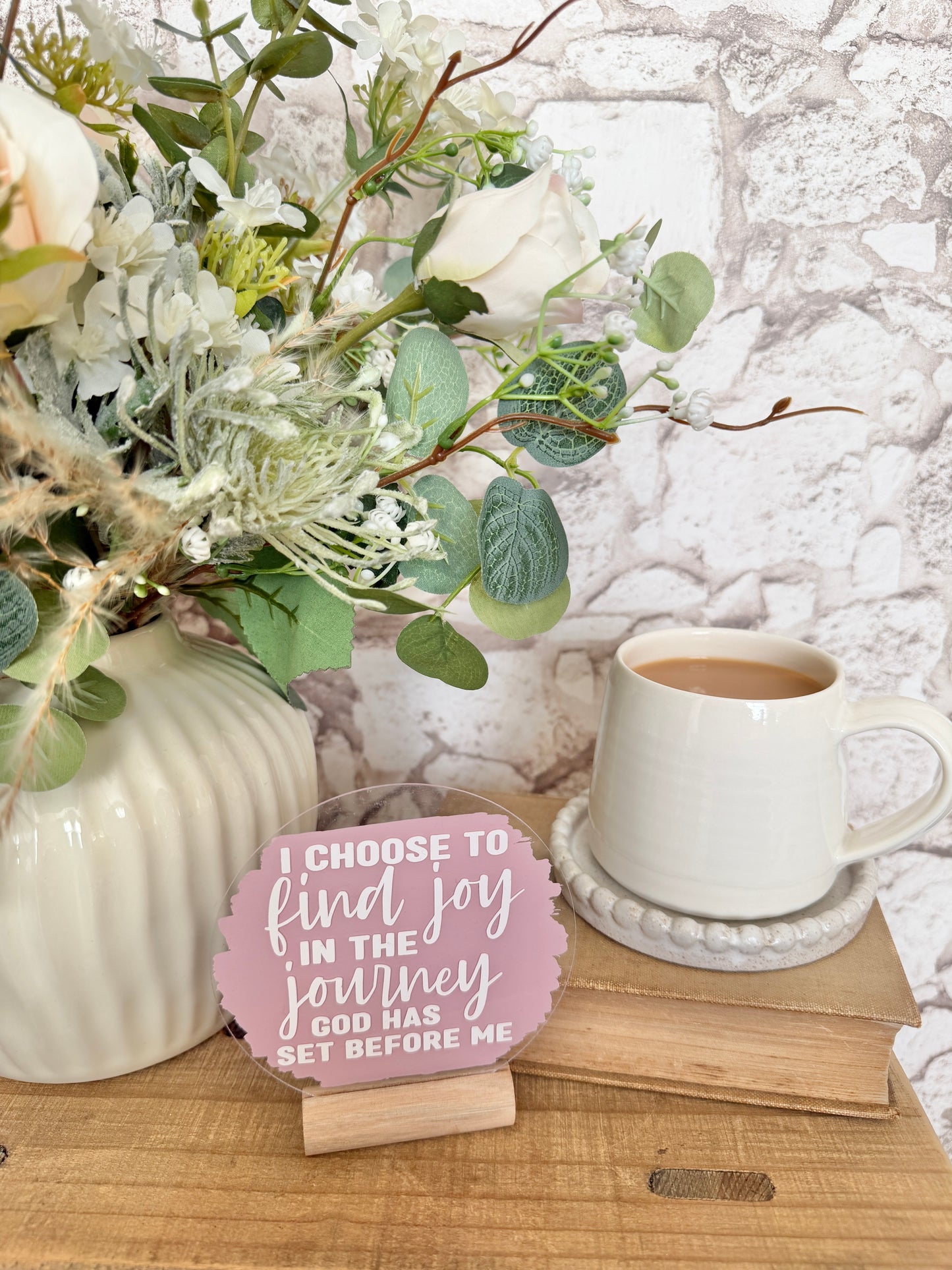 I choose to find joy acrylic plaque