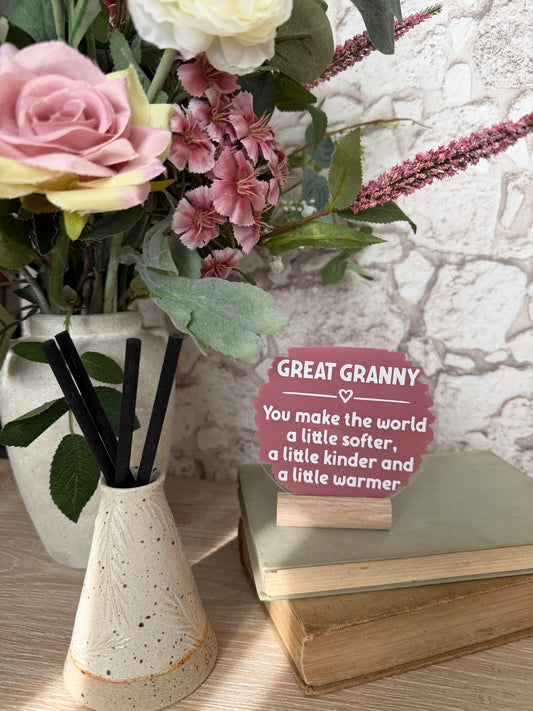 Great Granny acrylic plaque