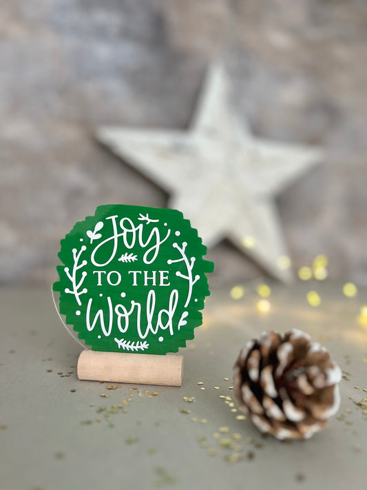 Joy to the world acrylic plaque