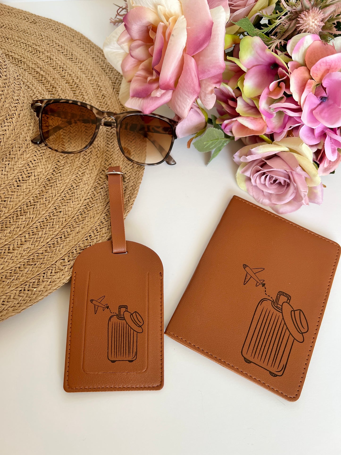 Passport cover & luggage tag set
