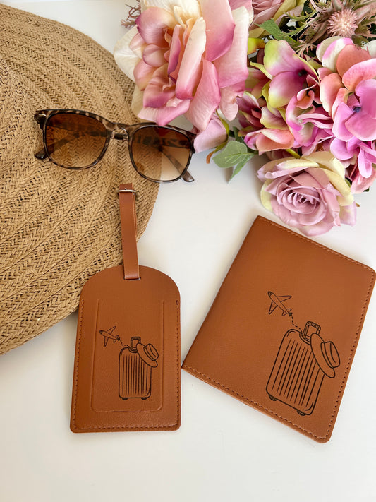 Passport cover & luggage tag set