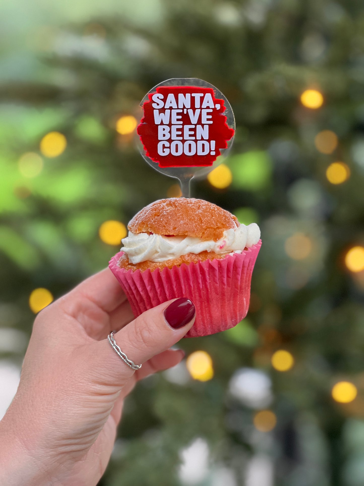 Santa’s treat topper