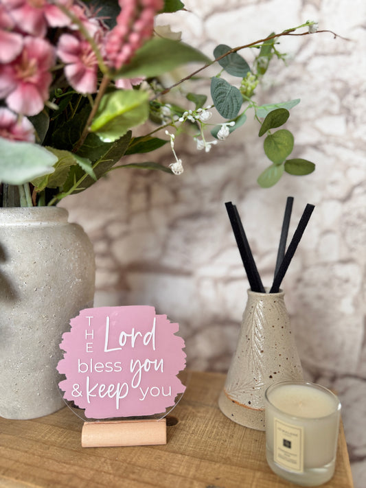 Aaronic blessing acrylic plaque