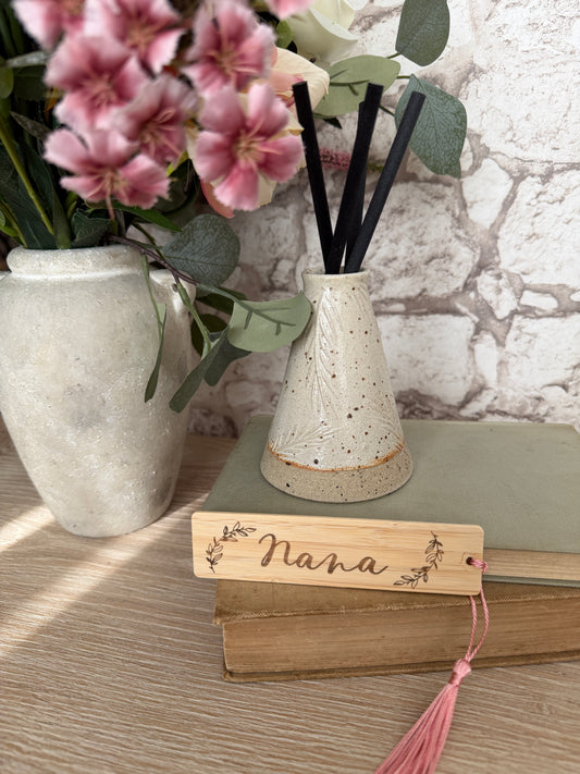 Nana wooden engraved bookmark