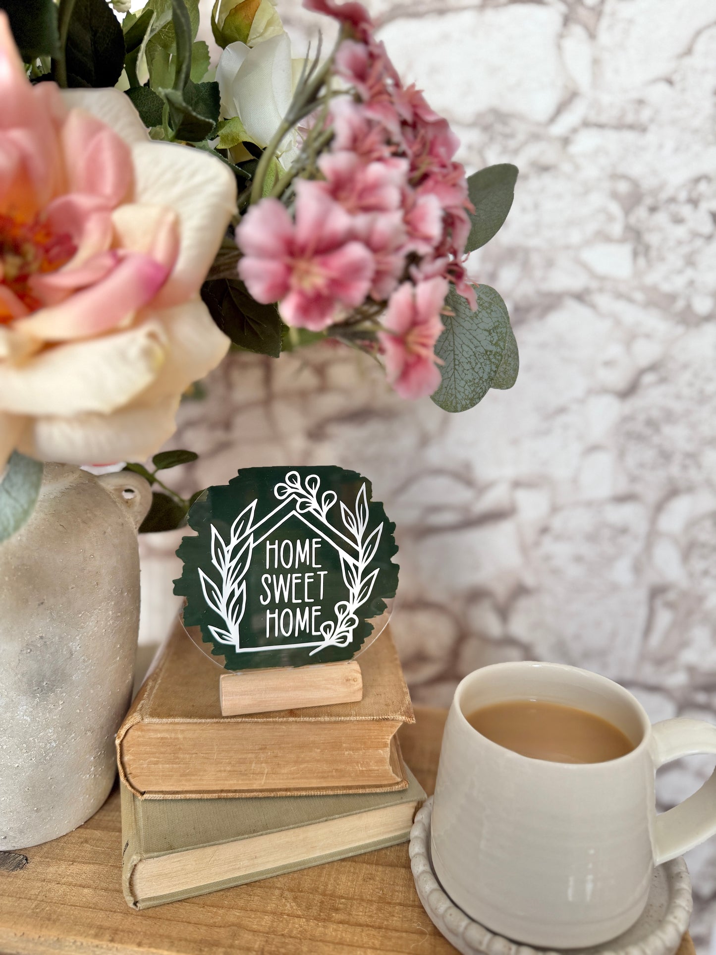 Home sweet home acrylic plaque