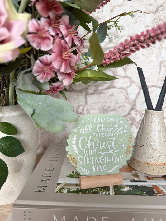 I can do all things (Phil 4:13) acrylic plaque