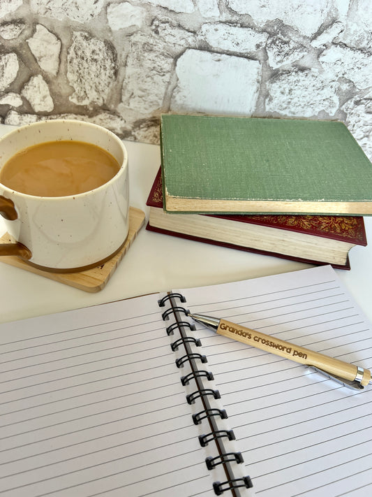 Granda’s crossword pen (engraved bamboo pen)