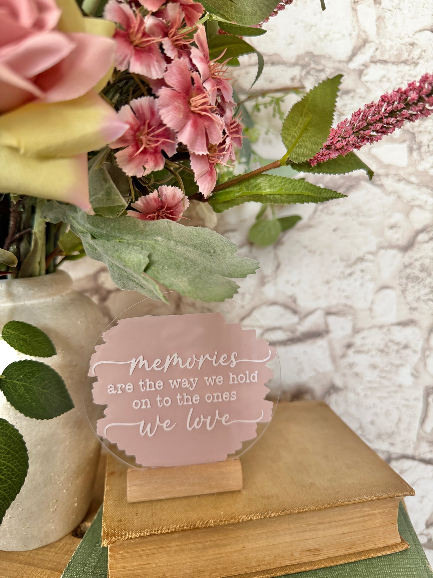Memories acrylic plaque