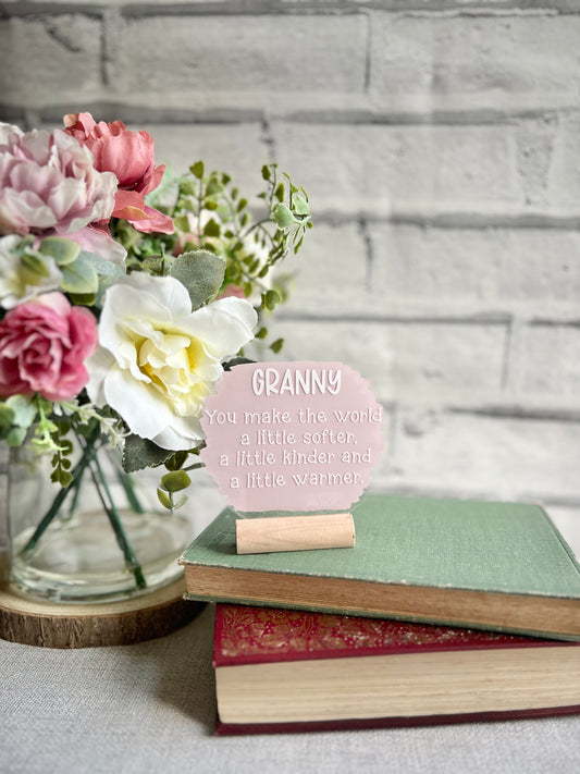 Granny acrylic plaque