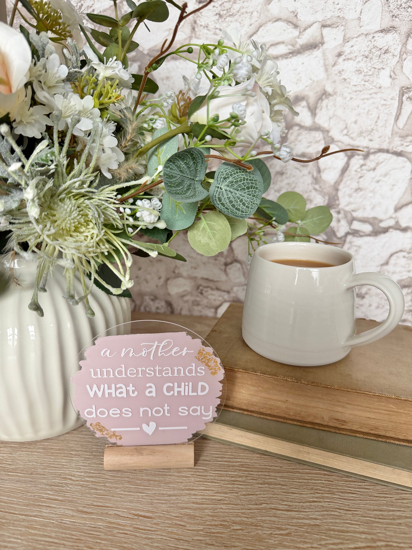 A mother understands acrylic plaque