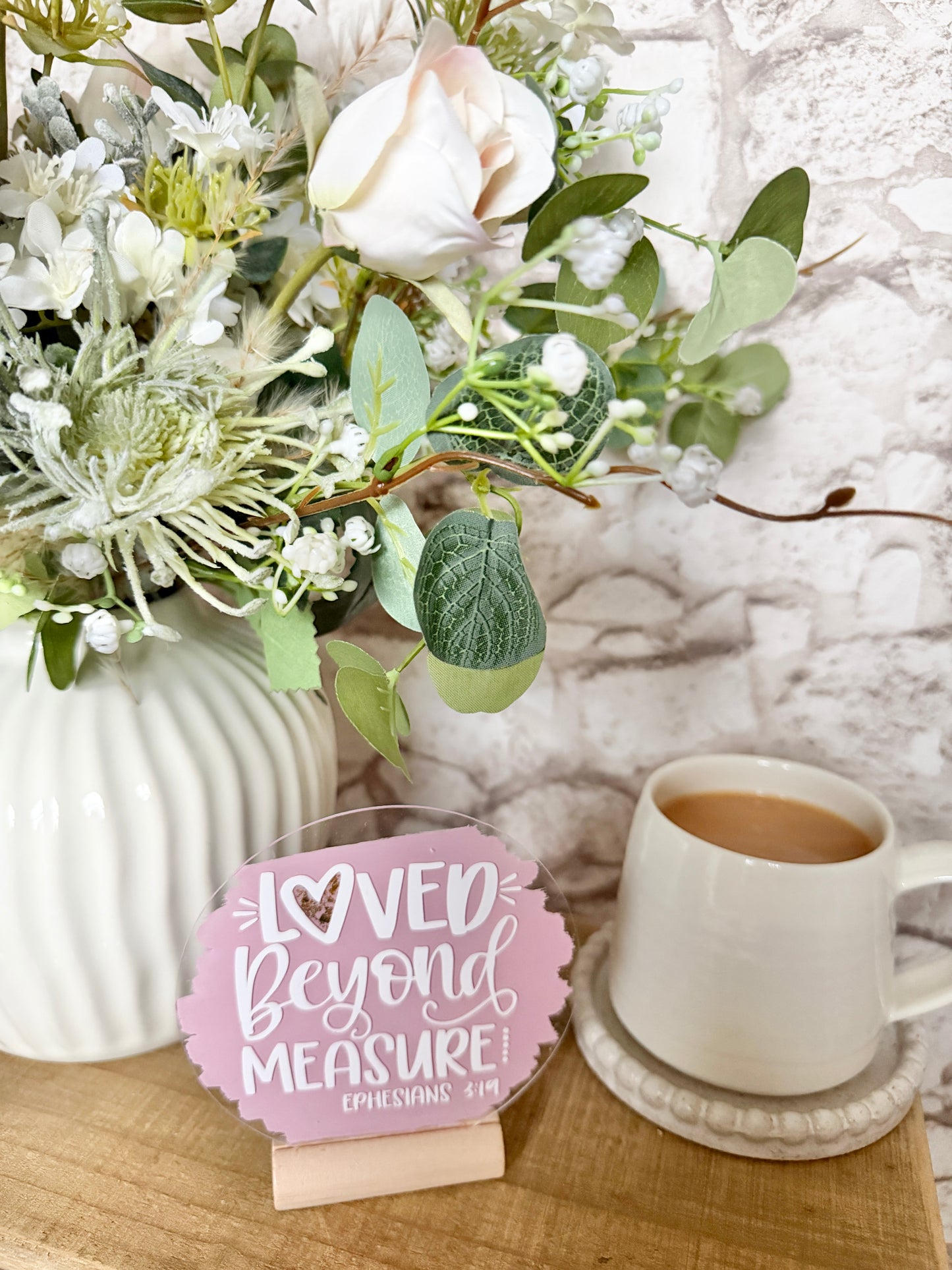 Loved beyond measure acrylic plaque