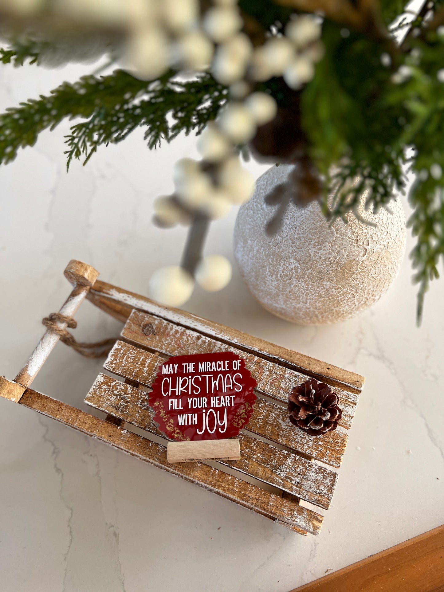 Miracle of Christmas acrylic plaque