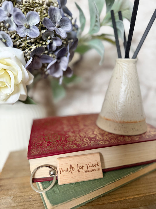 Made for more engraved keyring