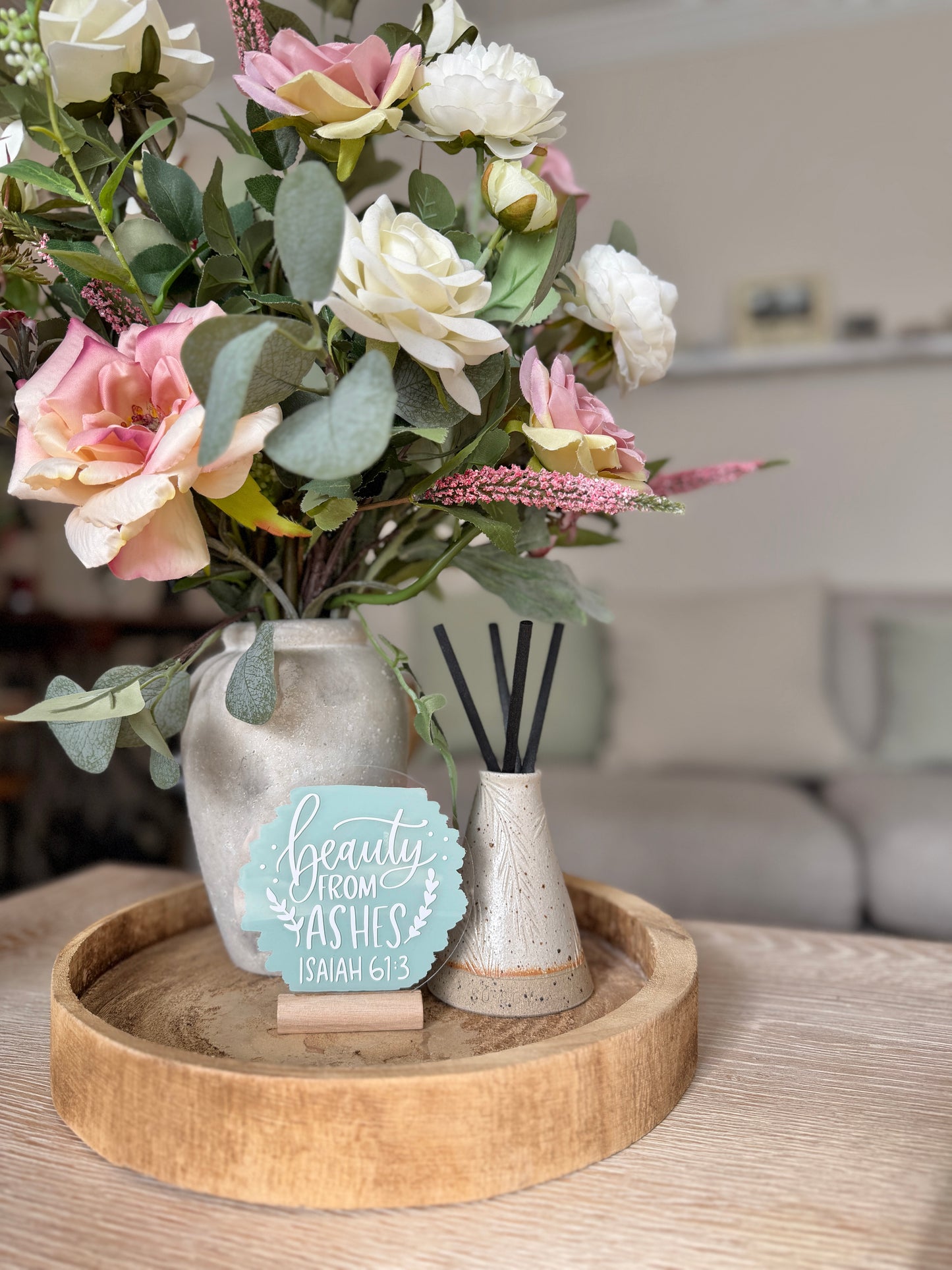 Beauty from ashes acrylic plaque