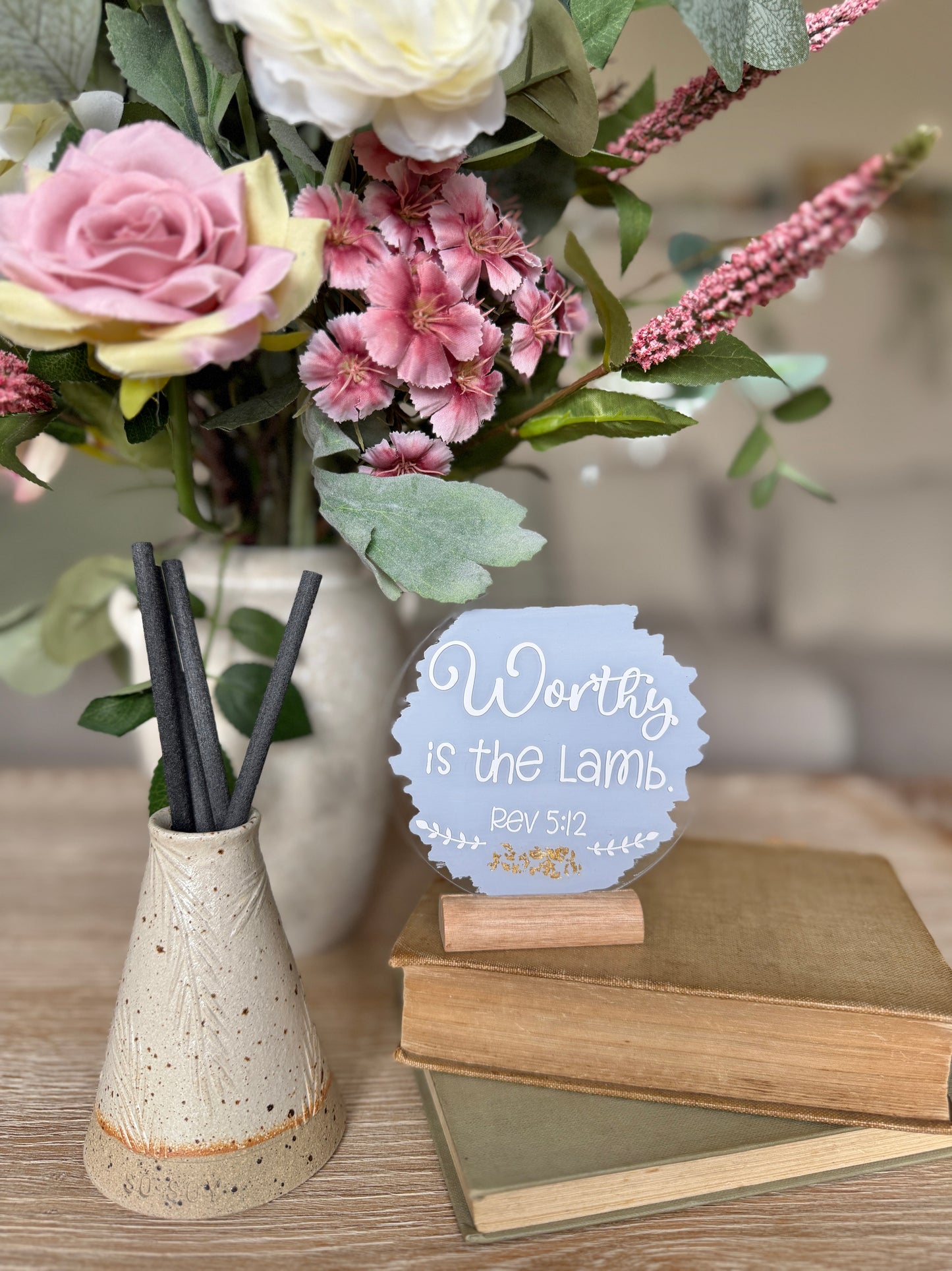 Worthy is the lamb acrylic plaque