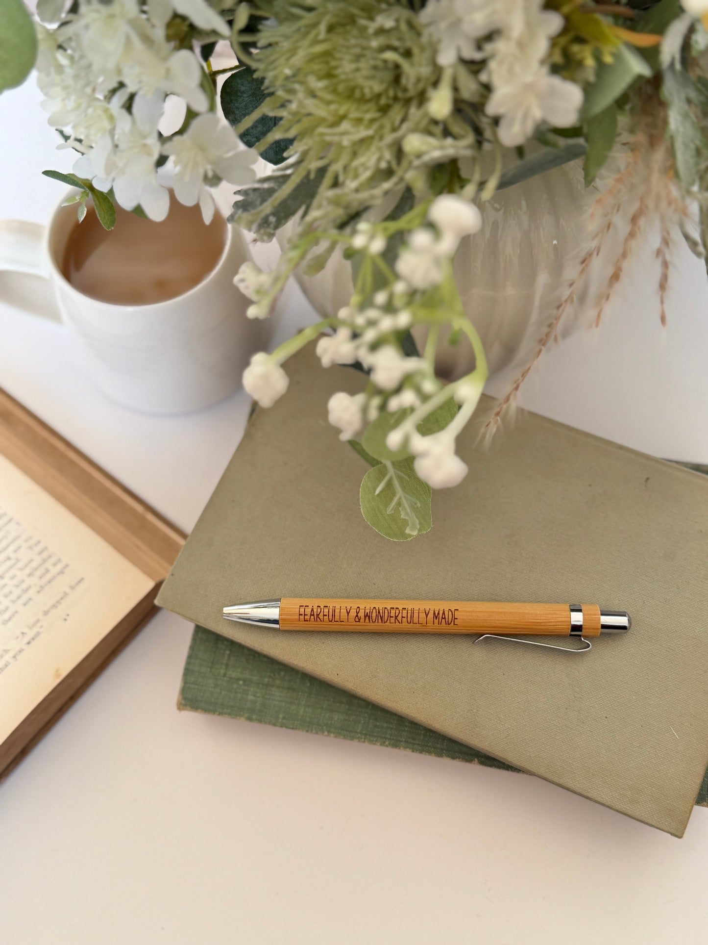 Fearfully & wonderfully made engraved bamboo pen
