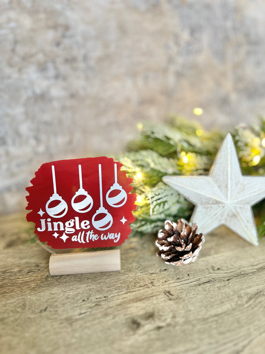 Jingle all the way plaque