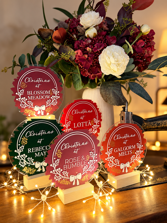 Personalised Christmas Business Plaque – 6 Inch Acrylic