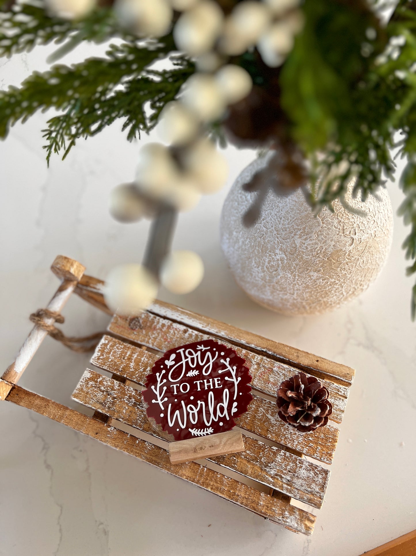 Joy to the world acrylic plaque