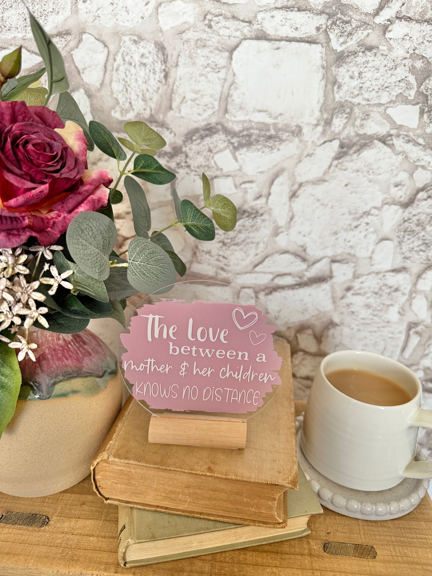 The love between a mother and her child/children acrylic plaque