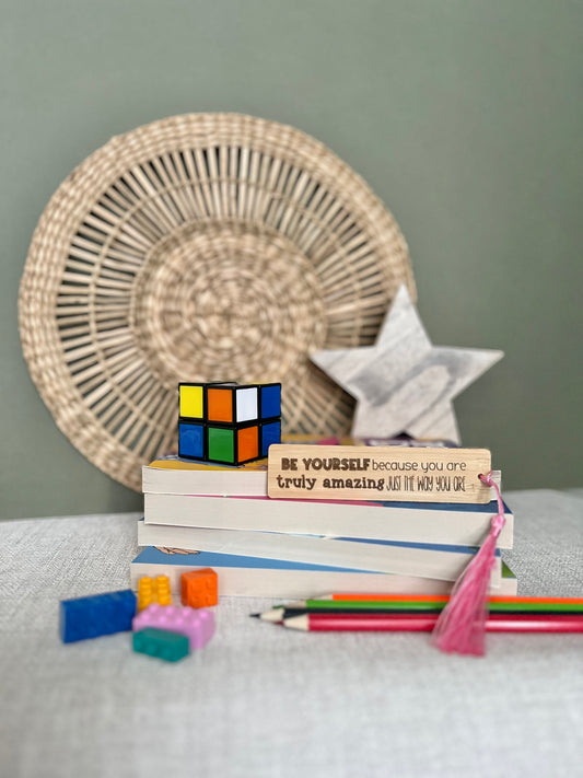 Be yourself wooden bookmark