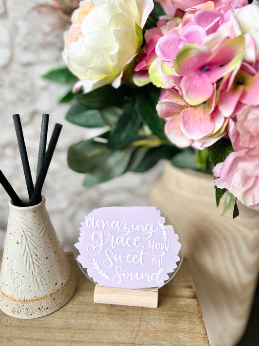 Amazing grace acrylic plaque