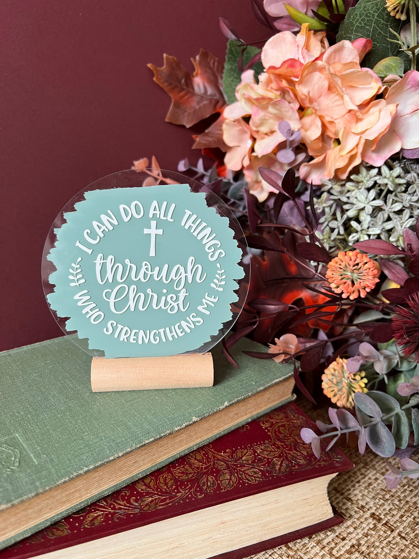 I can do all things (Phil 4:13) acrylic plaque