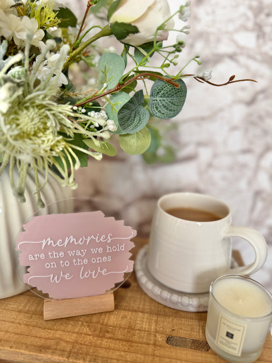 Memories acrylic plaque