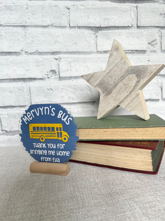Bus driver plaque (personalised)