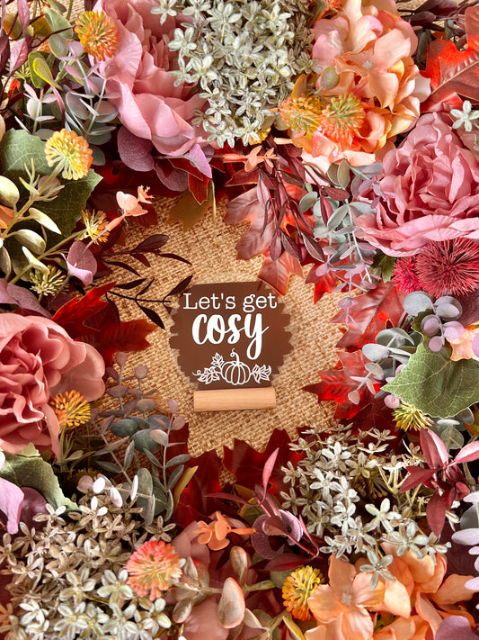 Let’s get cosy acrylic plaque