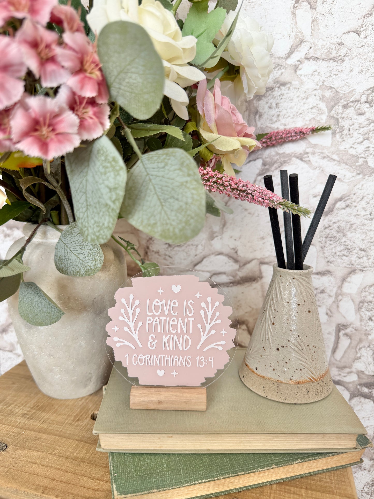 Love is patient acrylic plaque