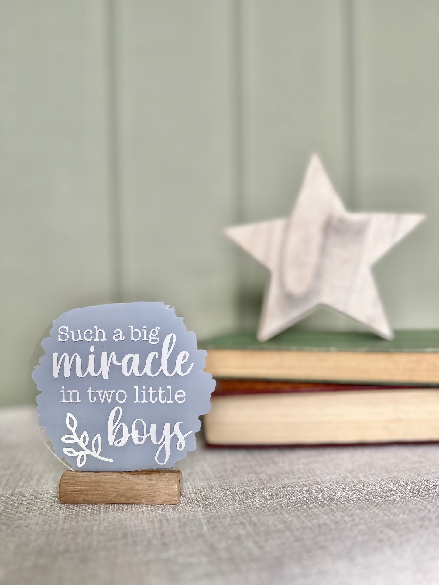 Such a big miracle baby acrylic plaque