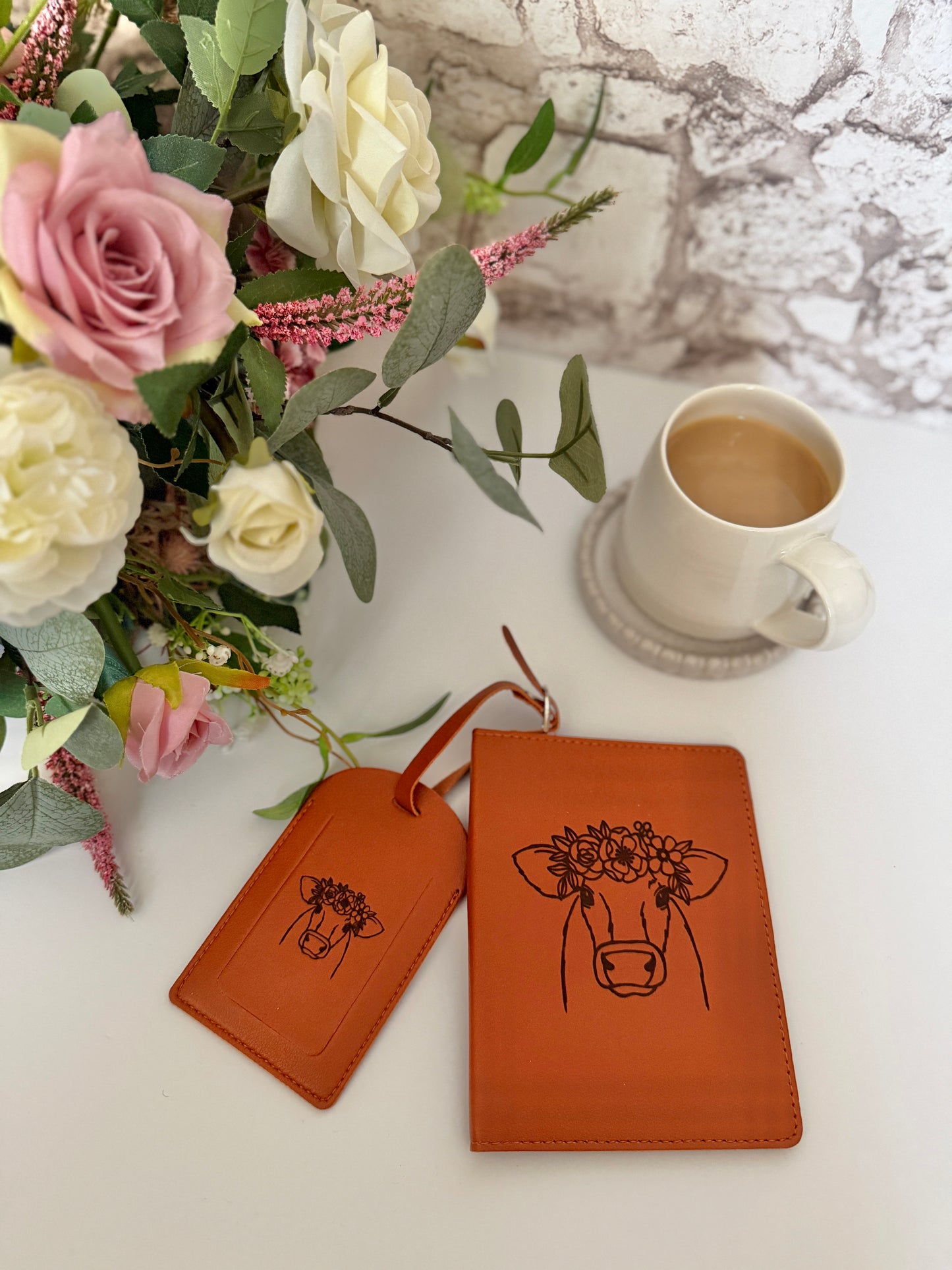 Passport cover & luggage tag set