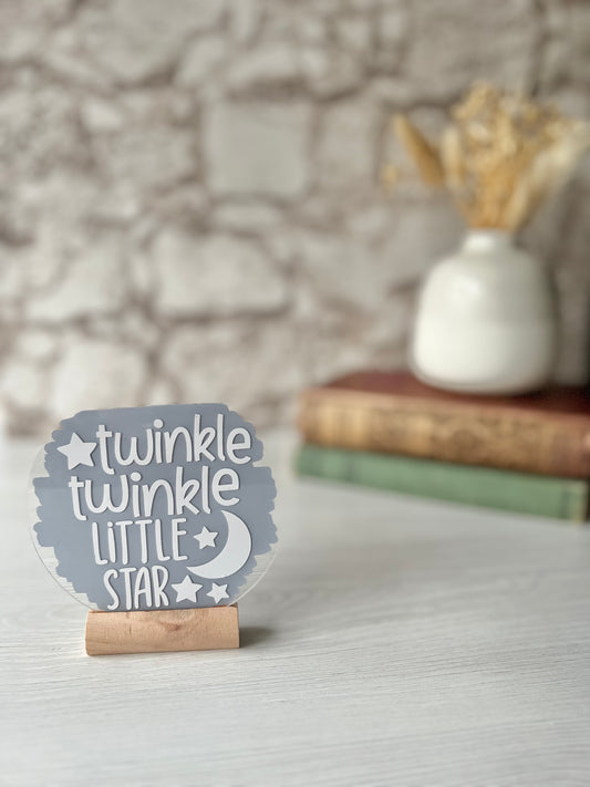 Twinkle twinkle little star acrylic plaque