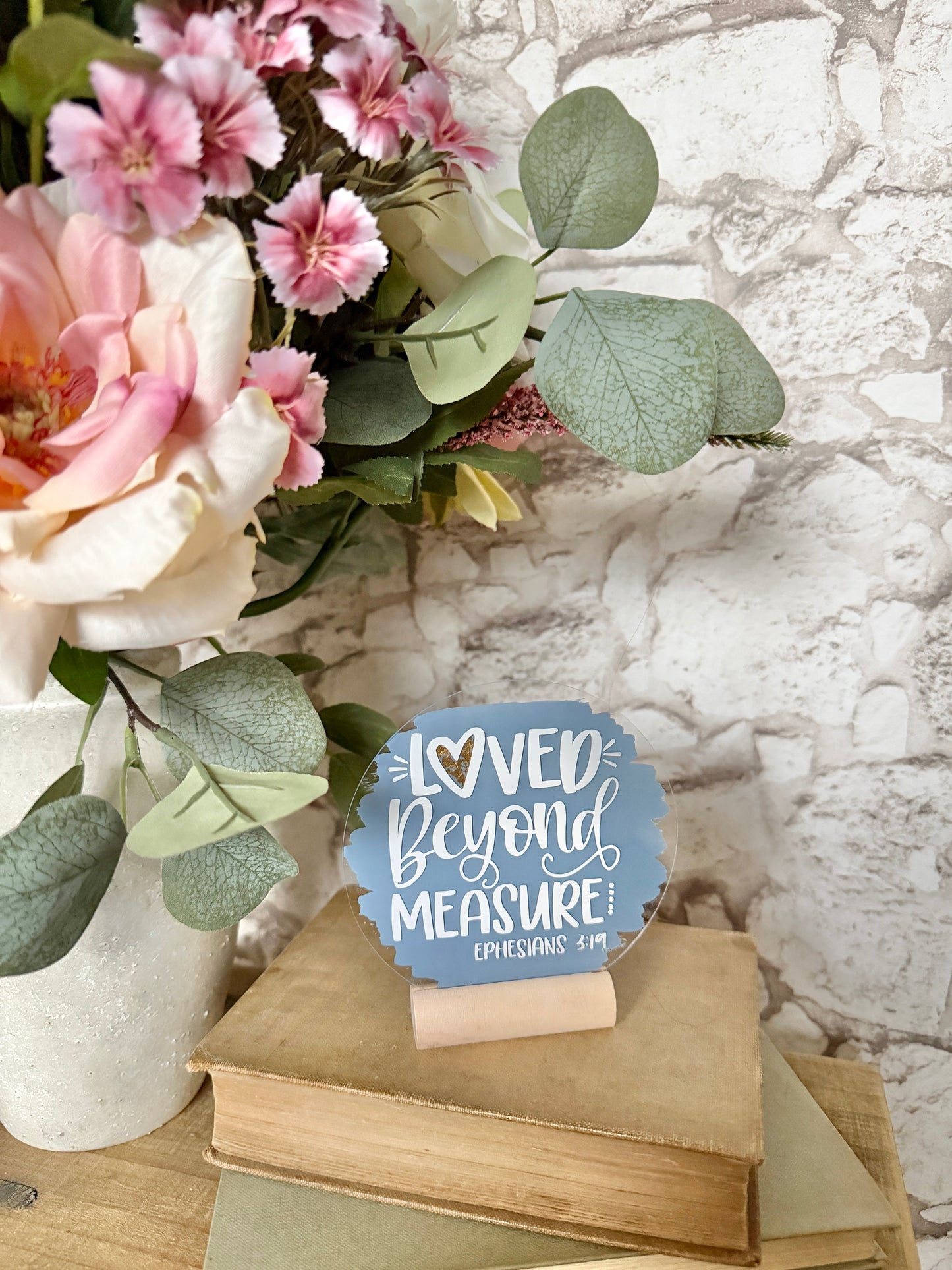 Loved beyond measure acrylic plaque