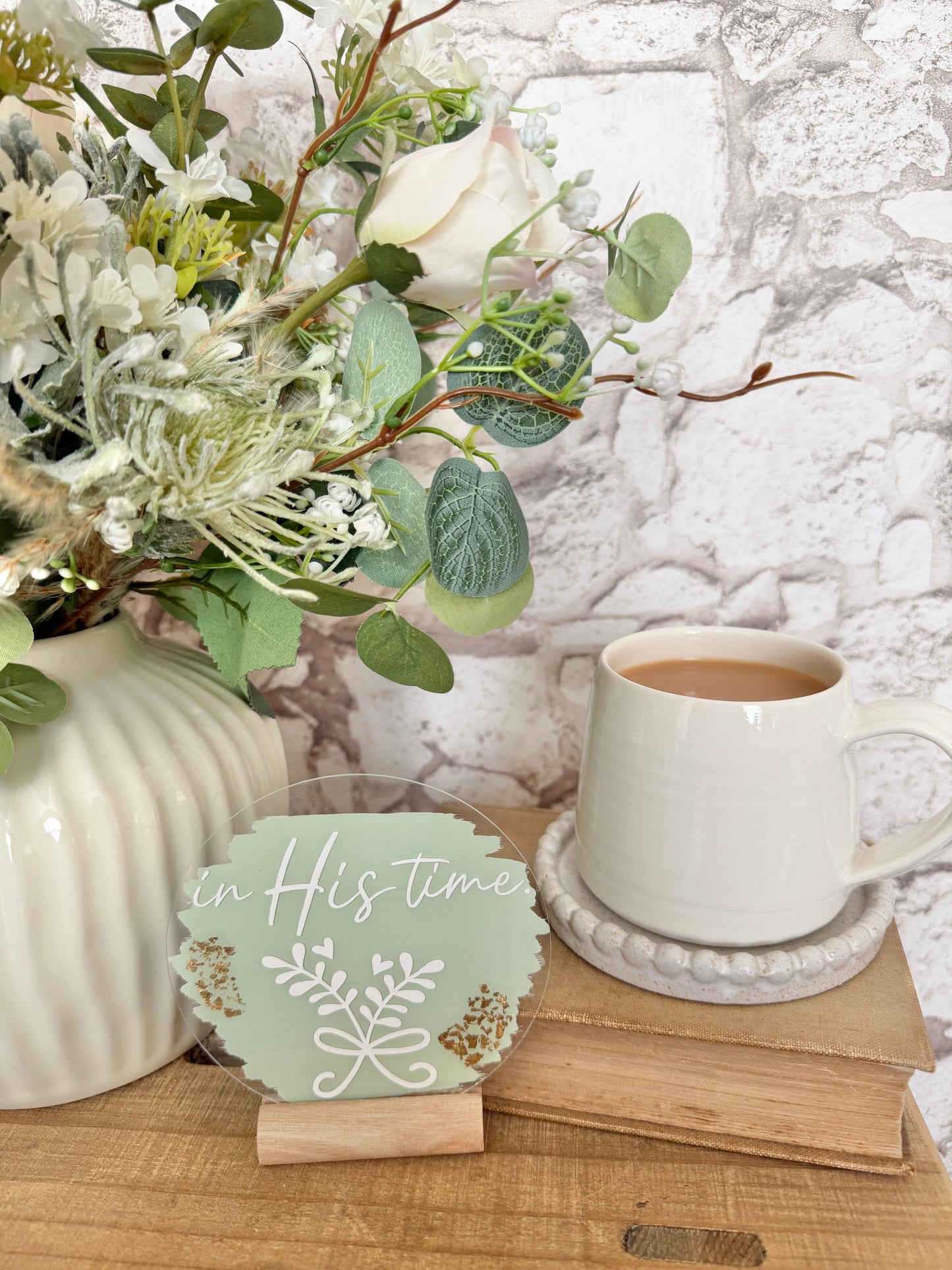 In His time acrylic plaque