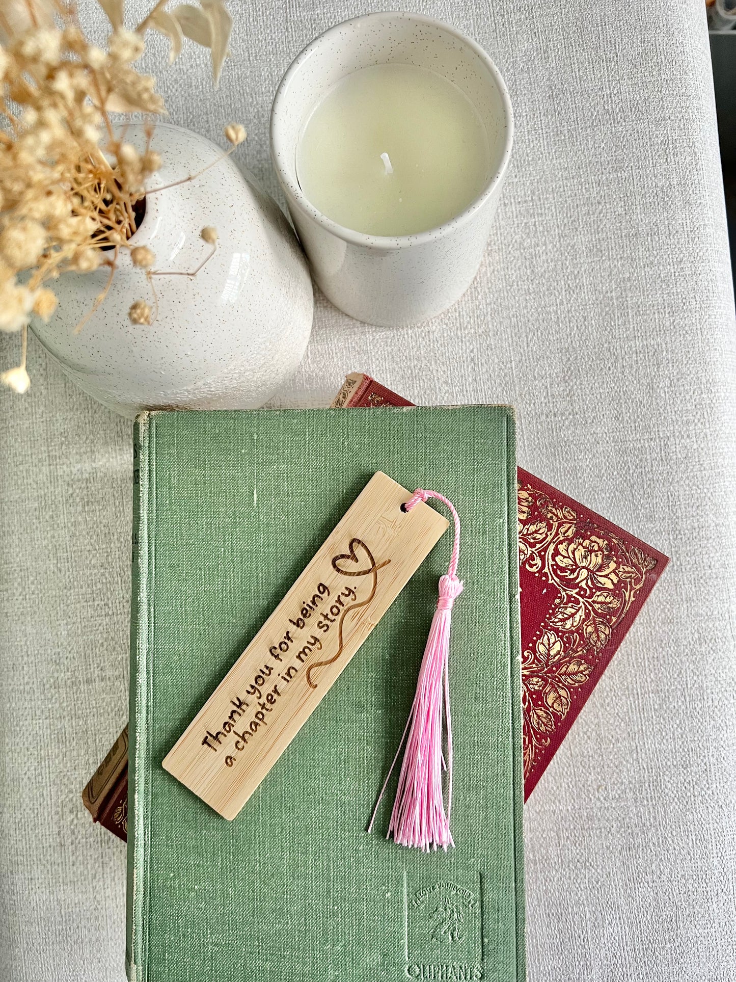 Thank you teacher wooden bookmark