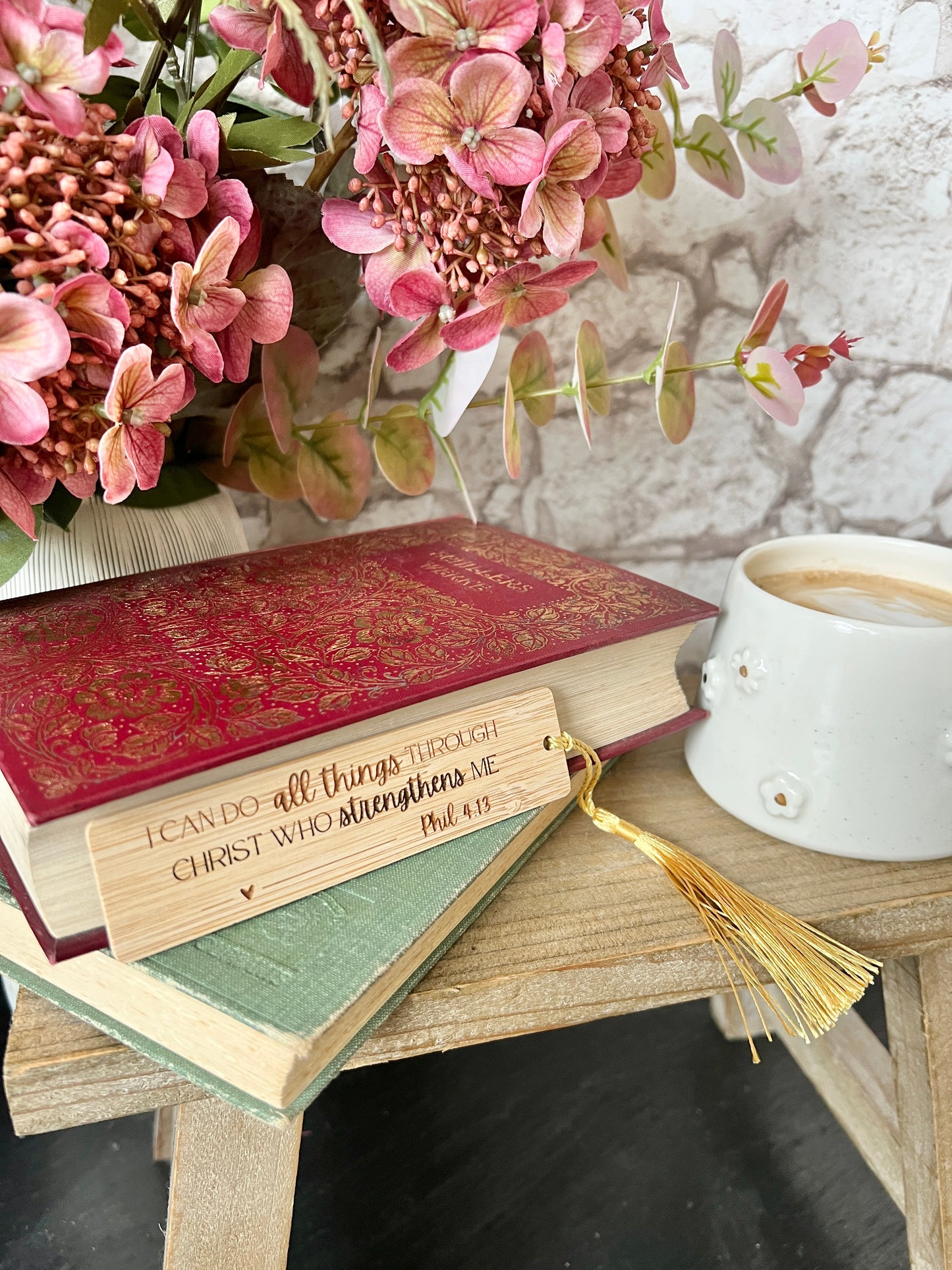 I can do all things wooden engraved bookmark