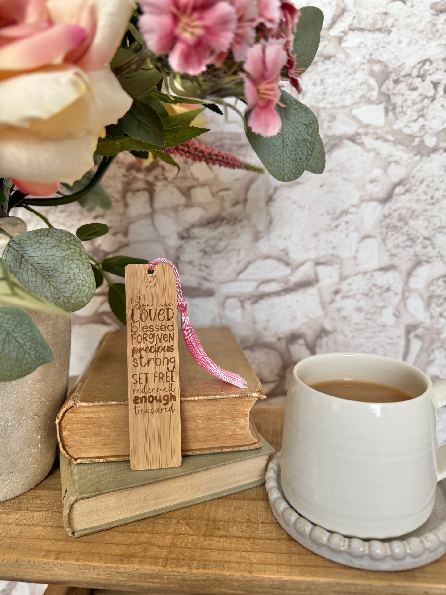You are... wooden engraved bookmark