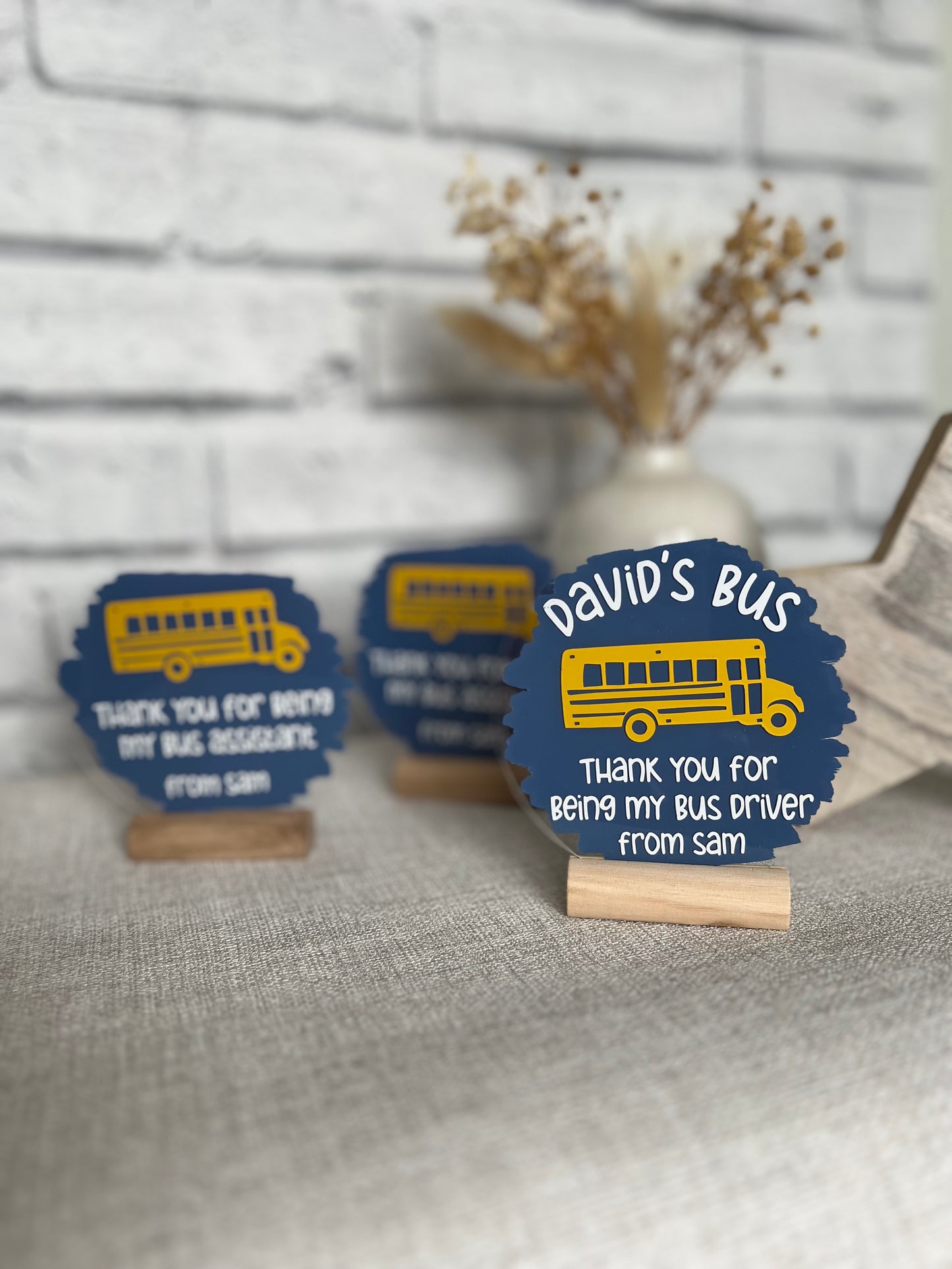 Bus driver plaque (personalised)