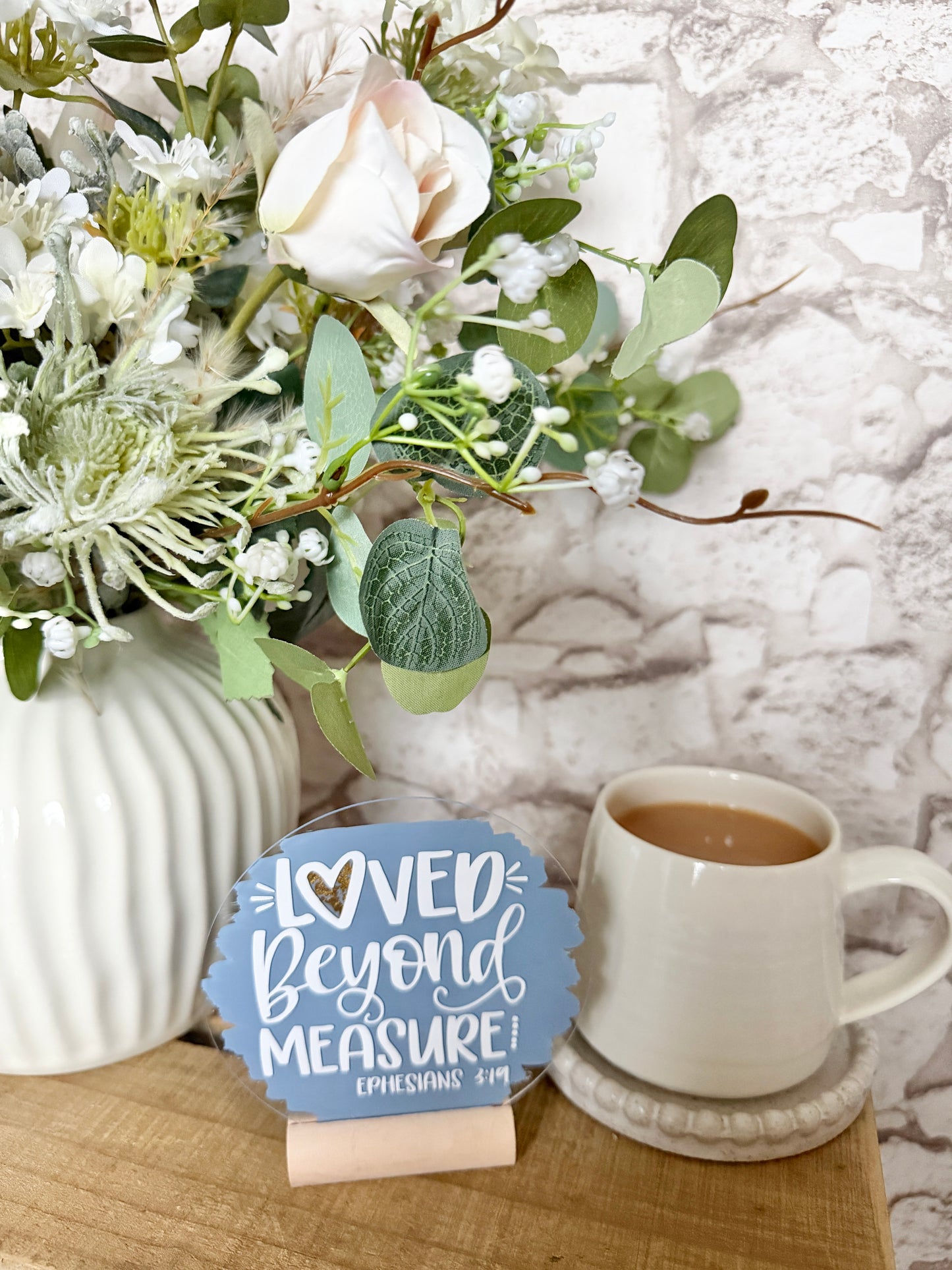 Loved beyond measure acrylic plaque