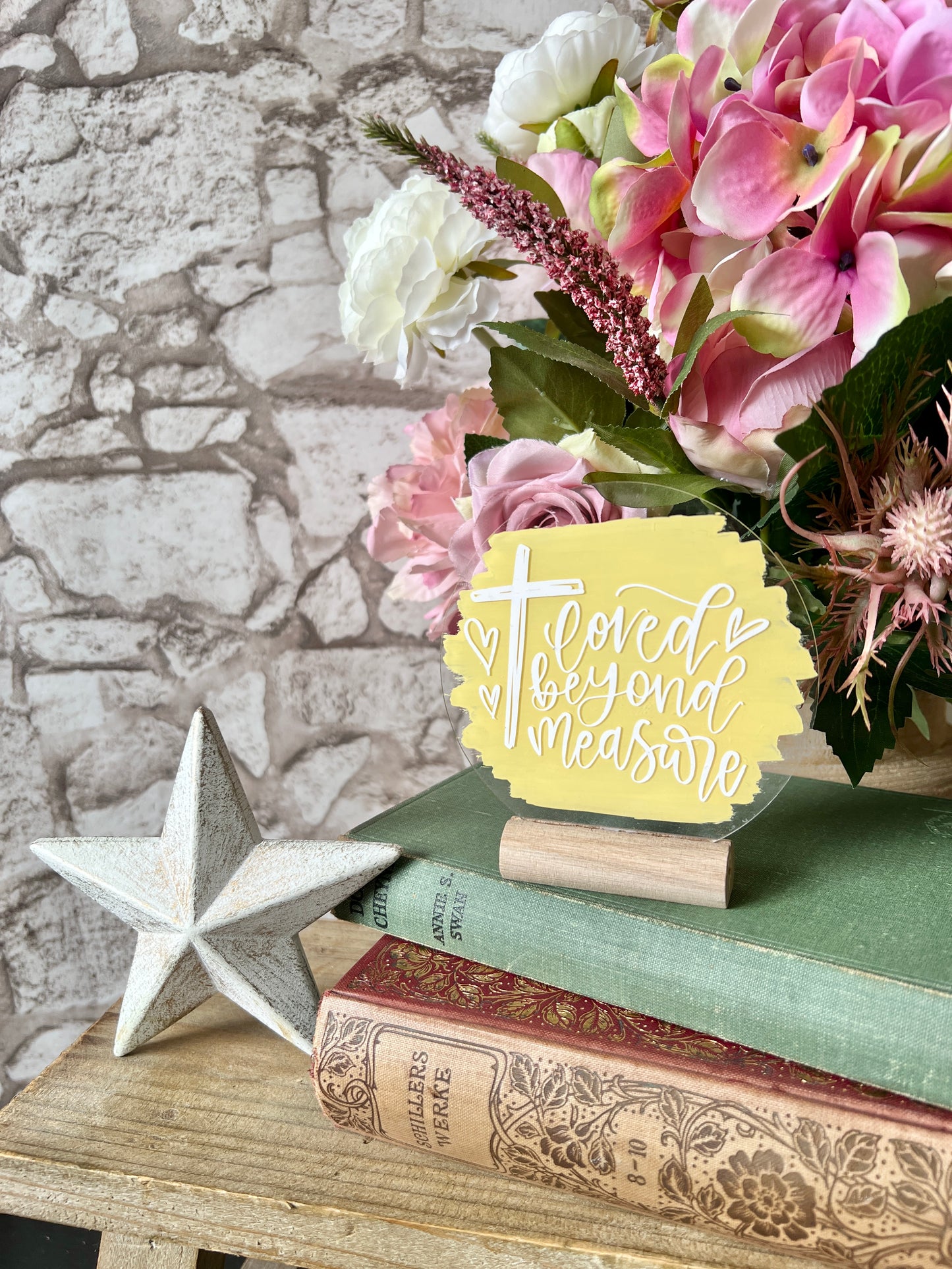 Loved beyond measure acrylic plaque