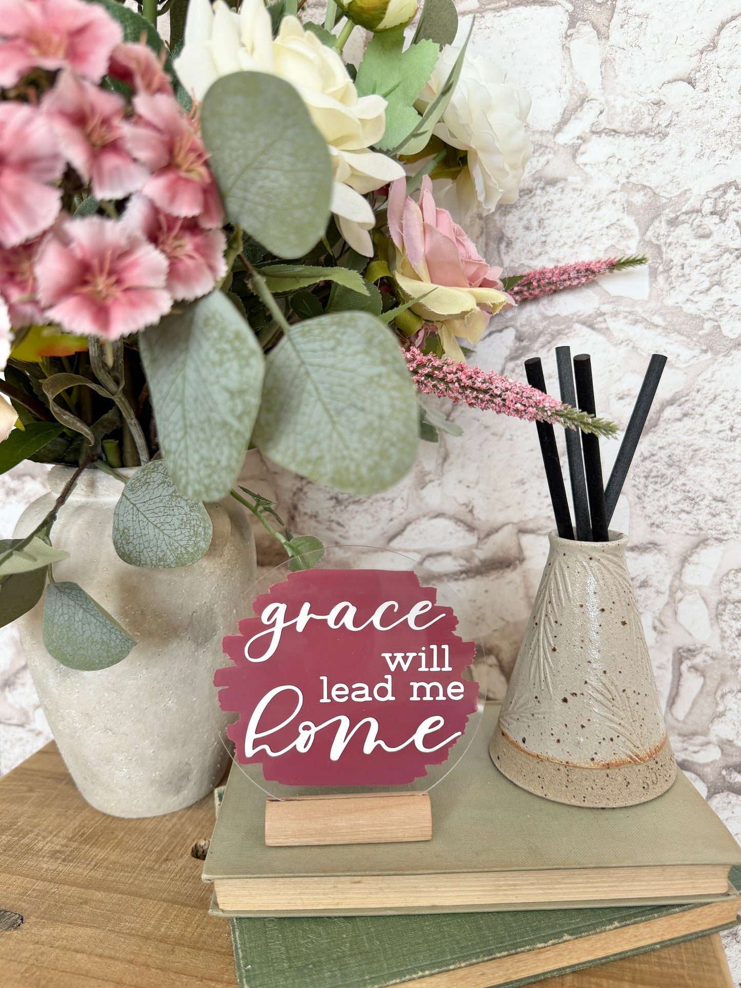 Grace will lead me home acrylic plaque