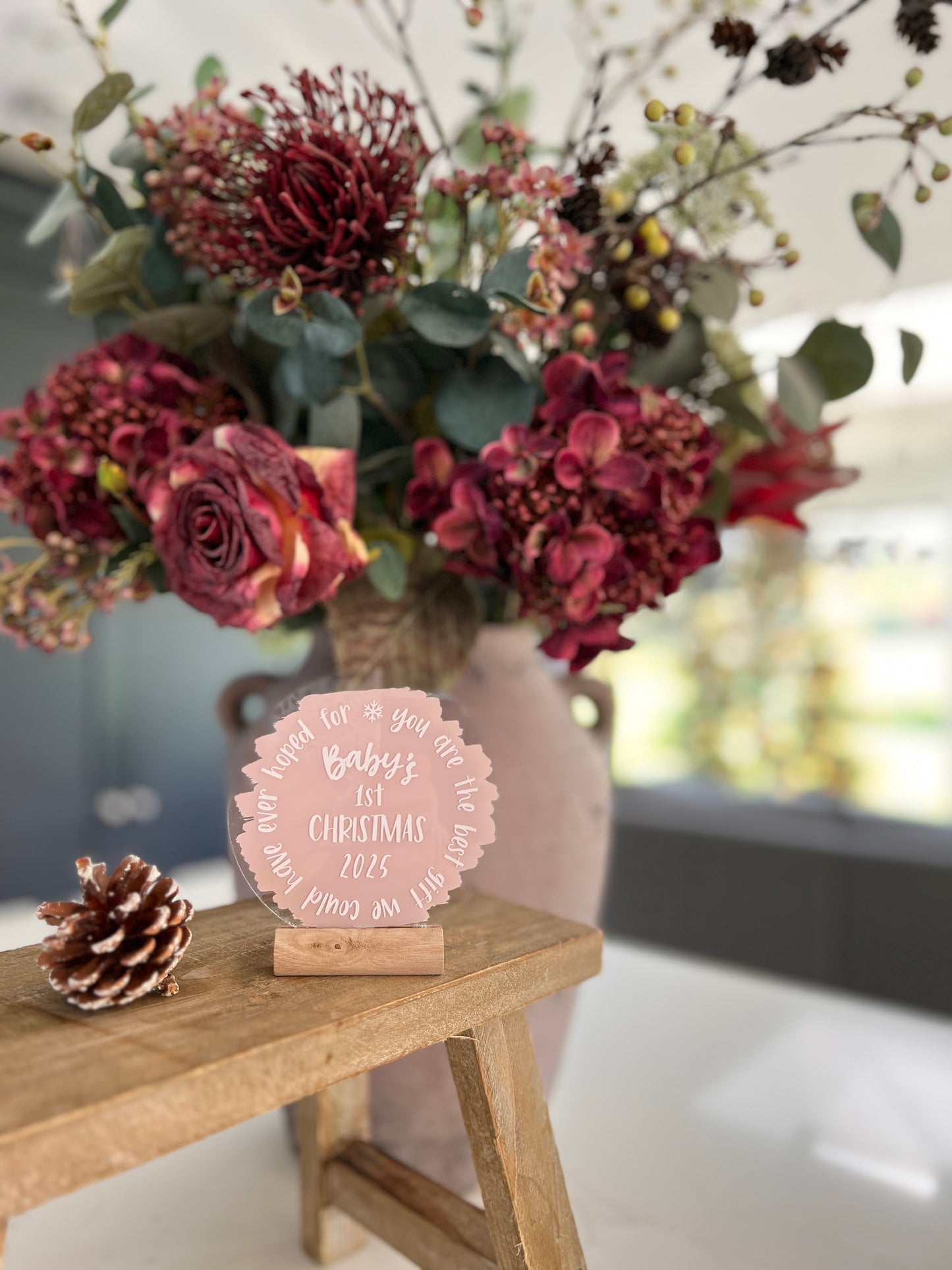 Baby's first Christmas acrylic plaque