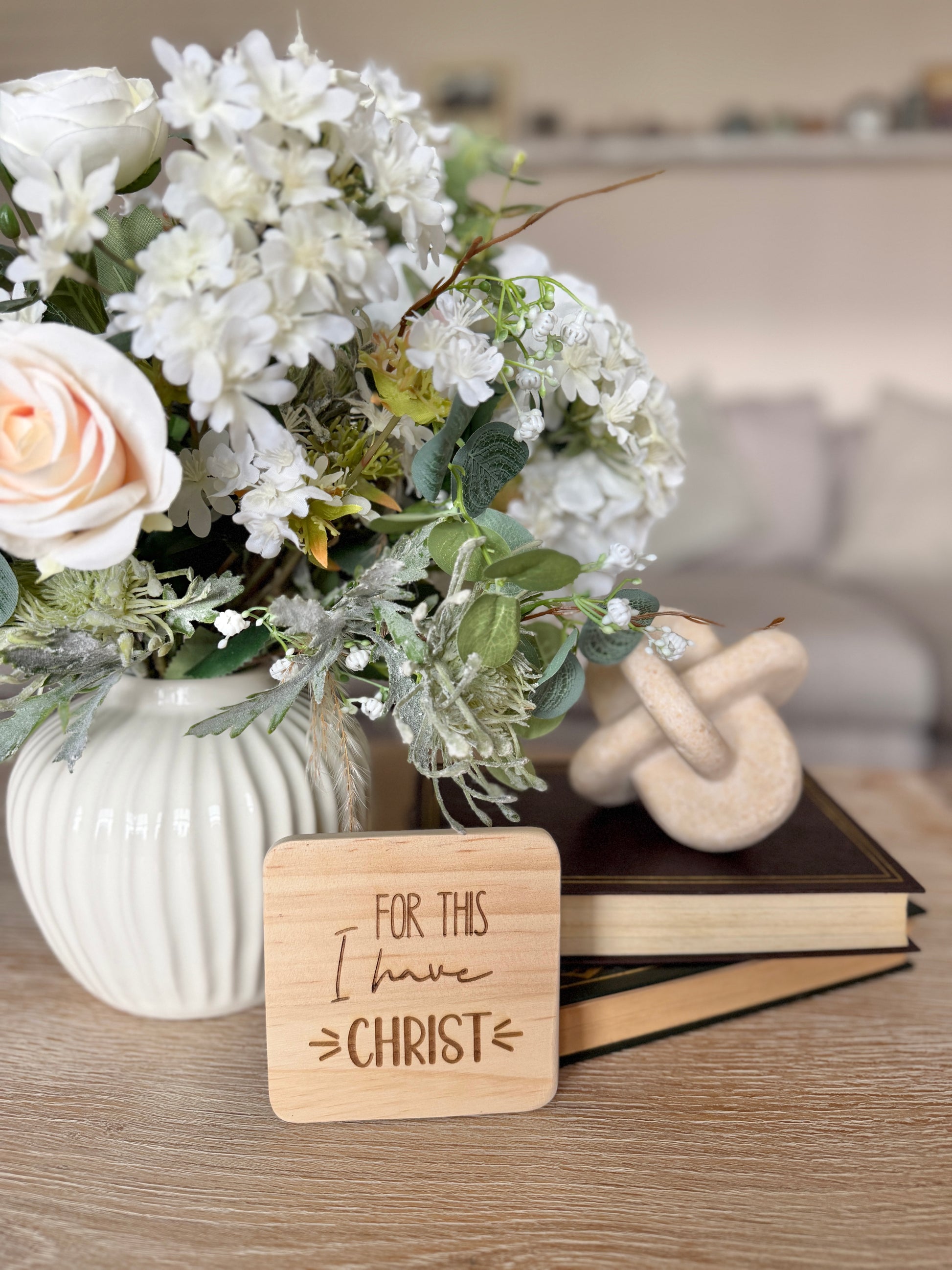 For this I have Christ engraved coaster – product view 2